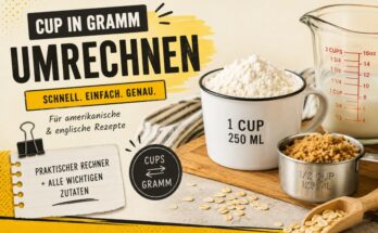 Wie viel ist ein Cup in Gramm