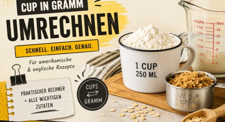 Wie viel ist ein Cup in Gramm